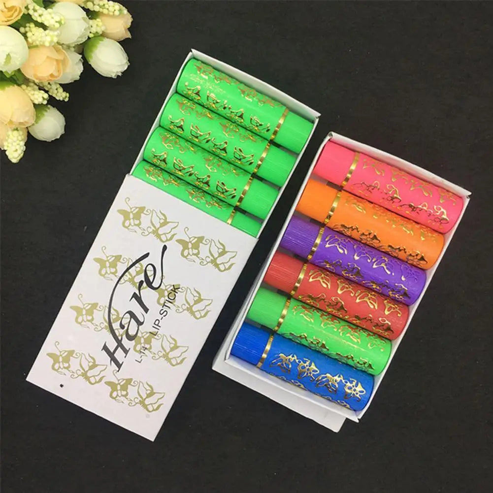 6Pcs Color Changing Lipstick Waterproof Lip Stick Matte Velvet Lip Gloss Color Long Lasting Balm Lipgloss Butterfly Lip Makeup Zpaxo