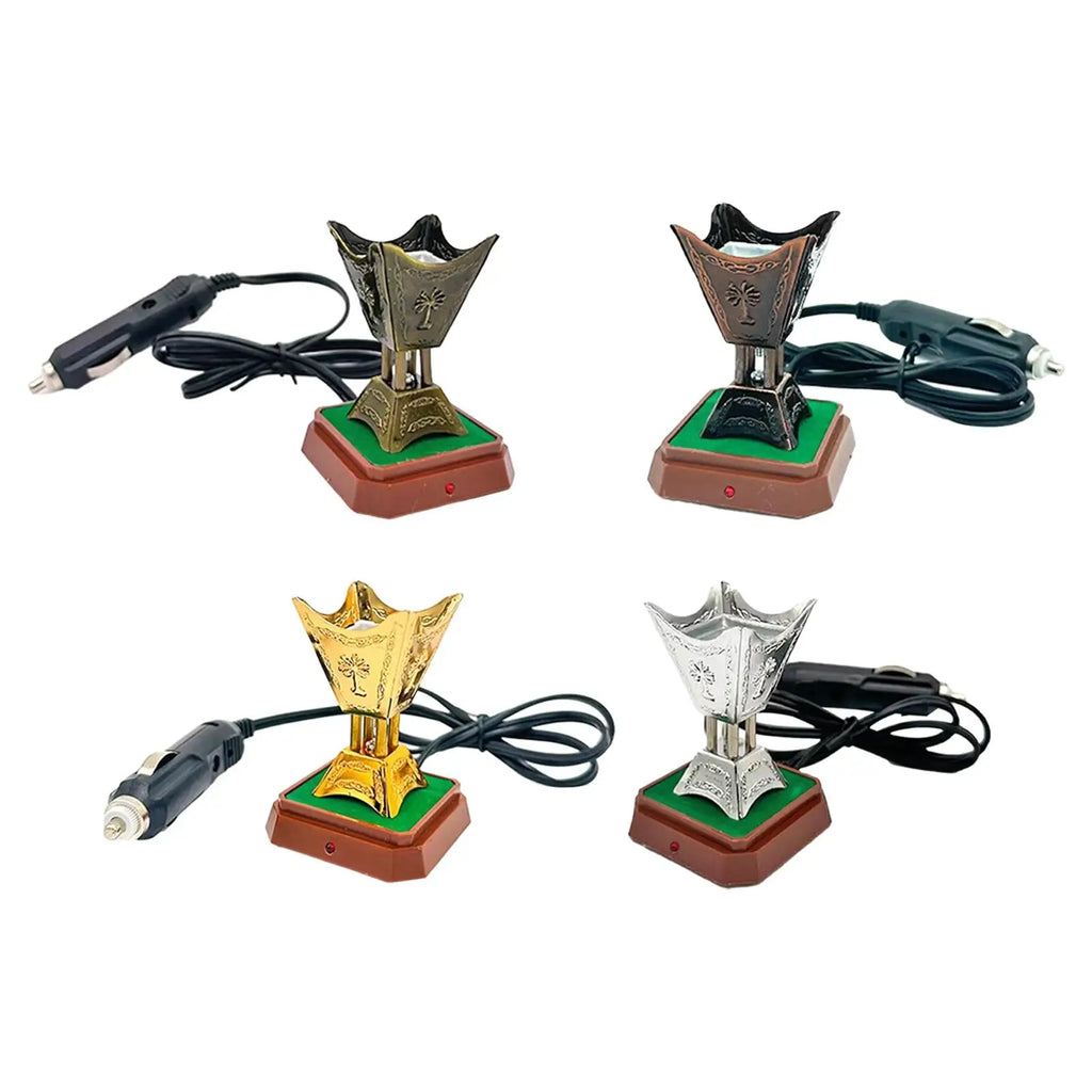 Car Incense Burner Retro Incense Towers Plug in Incense Burner for Car for Car Office Home Bedroom Table Centerpieces premium Zpaxo
