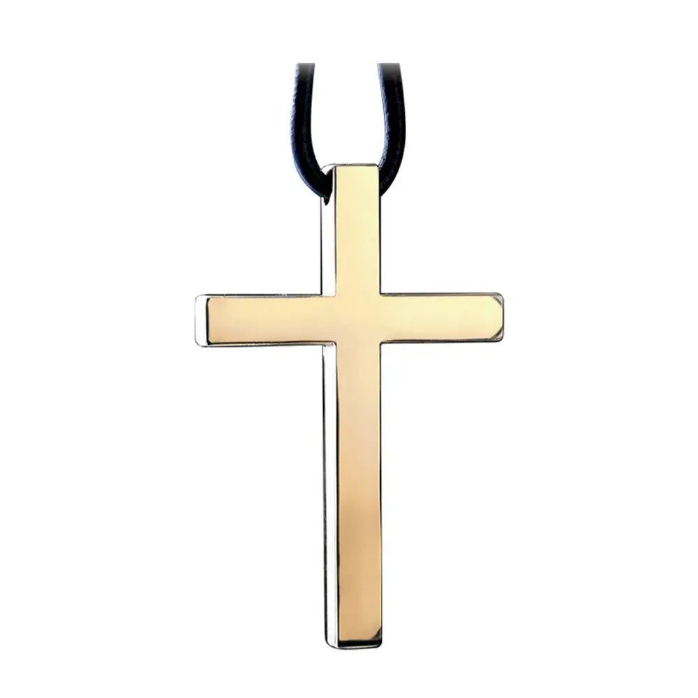 Accessories Hanging Pendant Car Styling Rearview Mirror Metal Cross Zpaxo gold