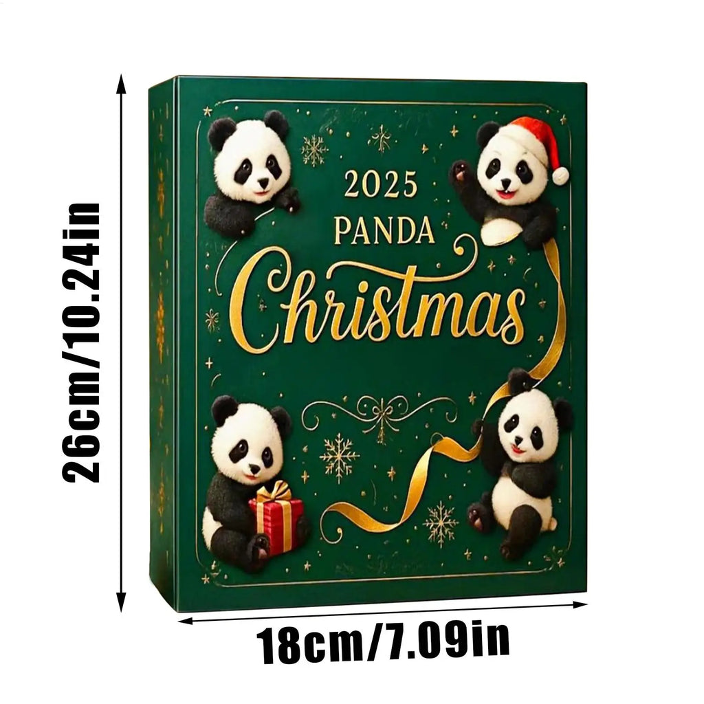 Christmas Panda Advent Calendar 2D Acrylic Hanging Ornaments 24 Days