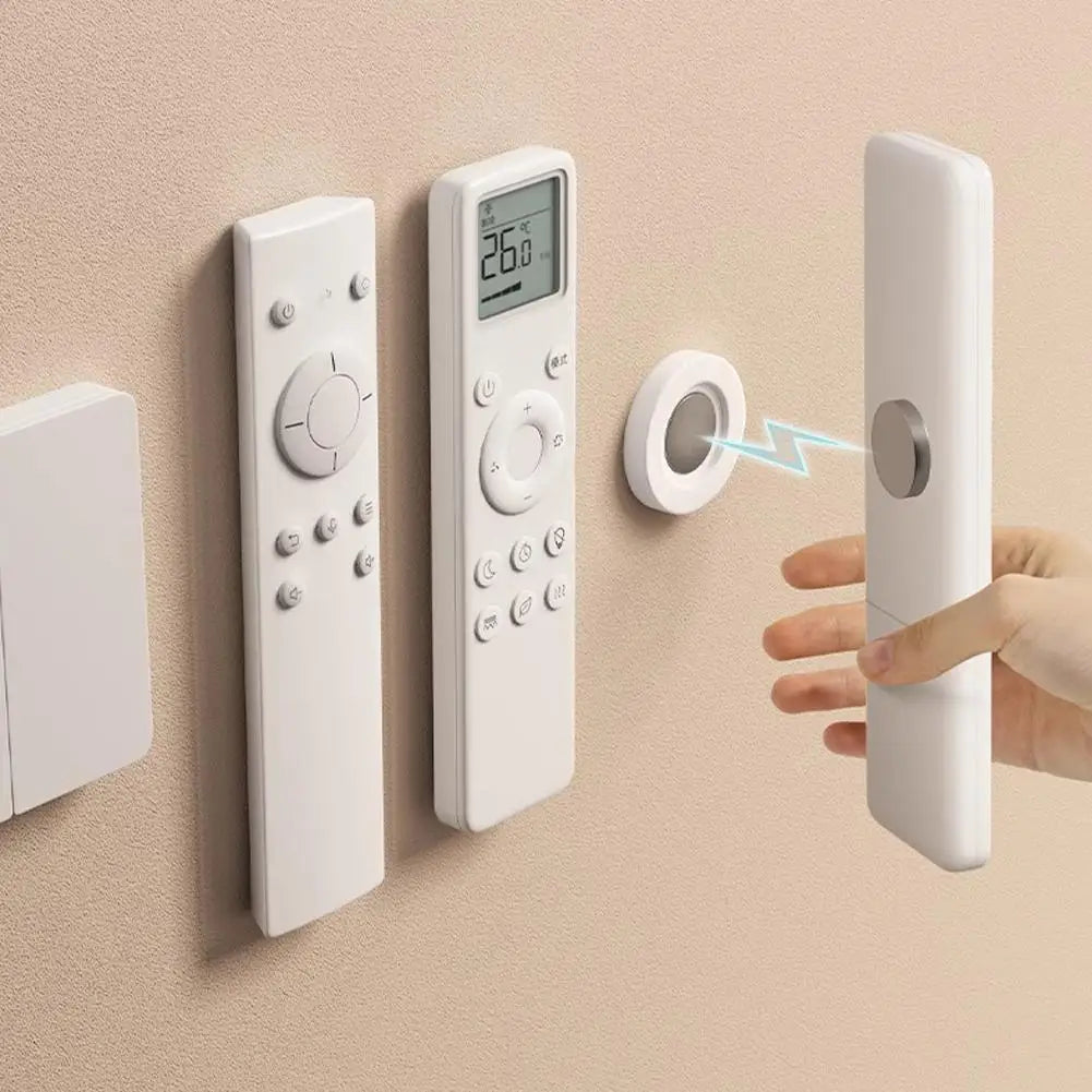 Magnetic Wall Mount Remote Control Holder – No-Drill (3/6 Pack) Wall Mount Organizer Zpaxo