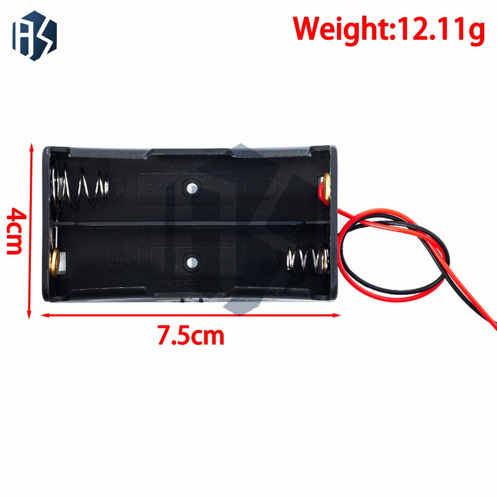 18650 Power Bank Enclosure 1-4 Slot Battery Case Wires Hard Pins Zpaxo