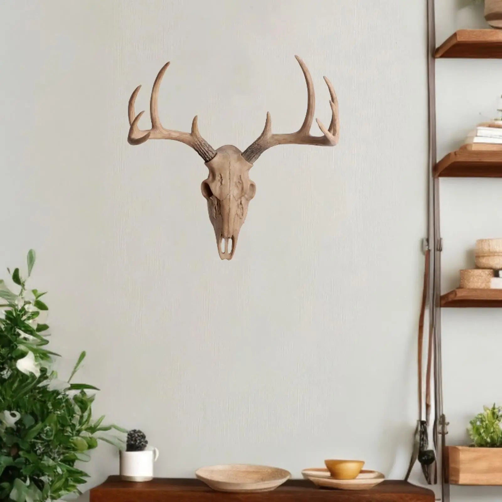 3D Sheep Skull Wall Sculpture – Vintage Resin Animal Wall Decor Wall Sculpture Zpaxo