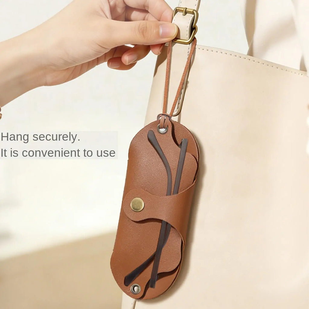 Soft PU Leather Glasses Pouch – Portable Sunglasses Case Glasses Pouch Case Zpaxo