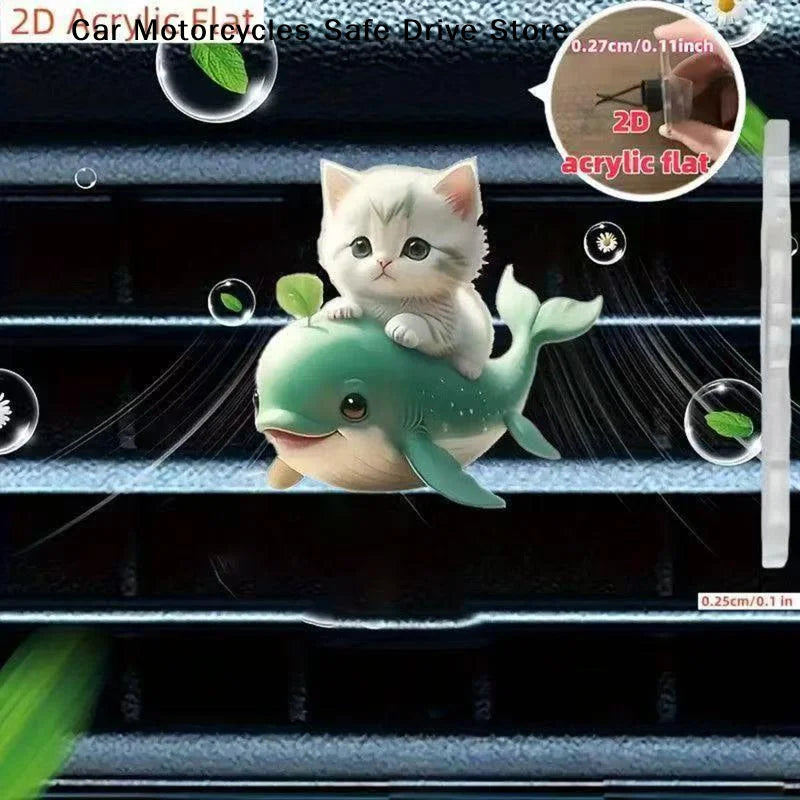 CMCar Air Outlet Cute Cat Aromatherapy Freshener Clip Automotive