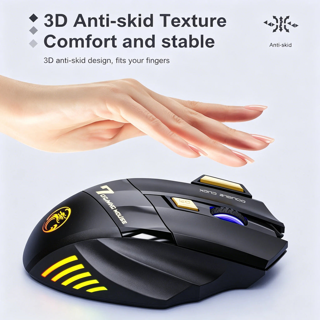 Bluetooth Dual-mode Gaming Mouse 3200DPI Precision One-click Rapid Zpaxo