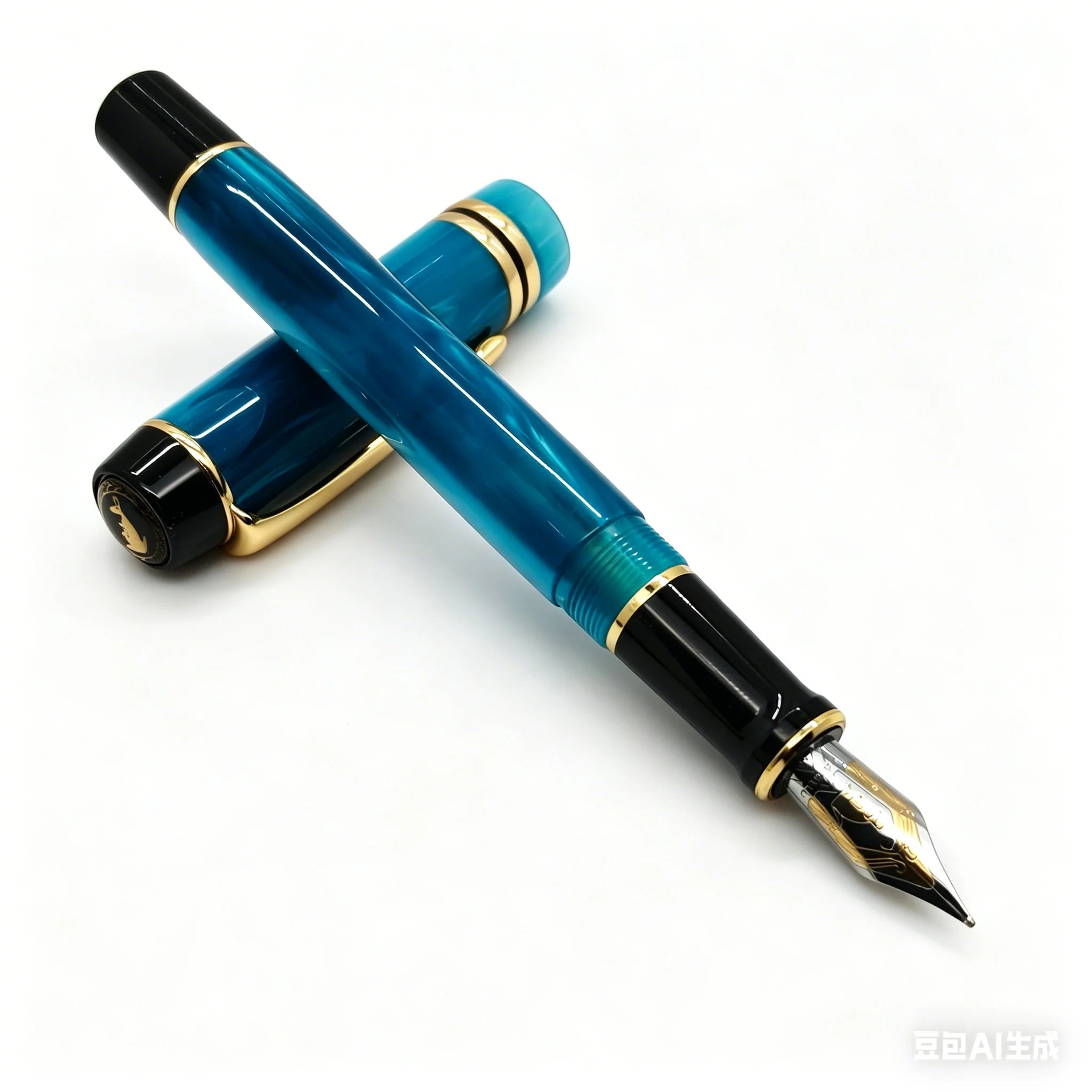 Kaigelu 316 Fountain Pen F Nib Blue Brown White Marble Amber Pattern Ink Pen Writing Gift For Students Office Business Zpaxo