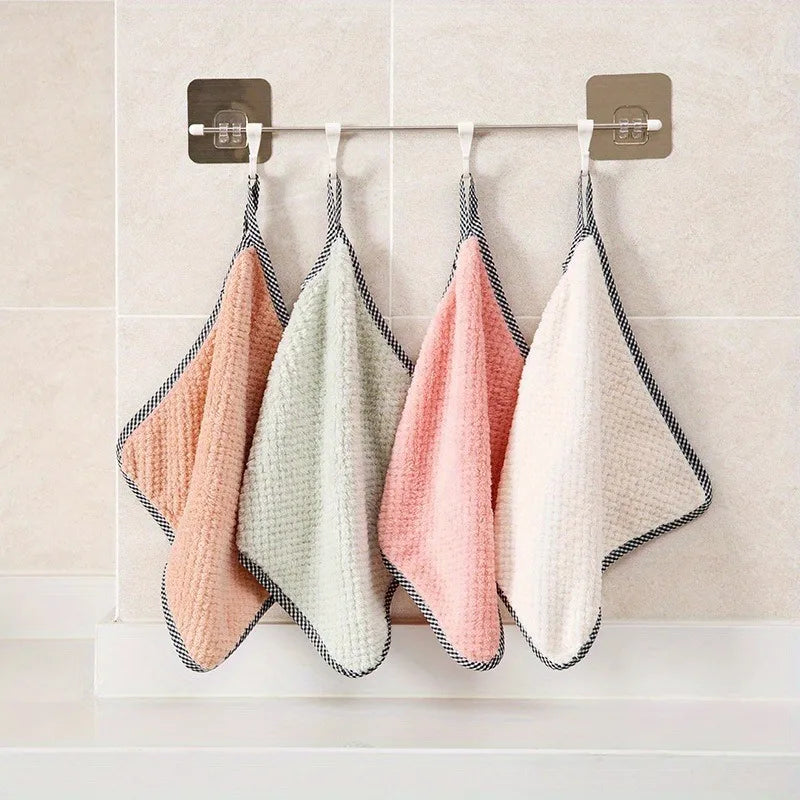 Thickened Towels Soft Absorbent Reusable Kitchen Bathroom Car Window