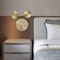 Creative Metal Wall Art Sculptures Irregular Round Golden Disc