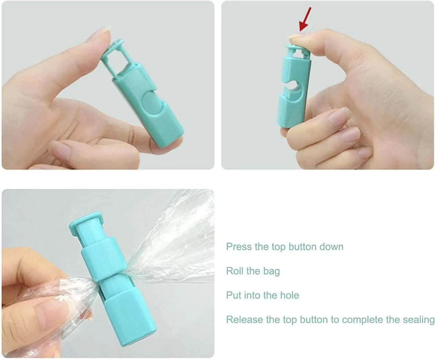3-Pack Reusable Food Bag Clips – Seal Snacks & Keep Food Fresh