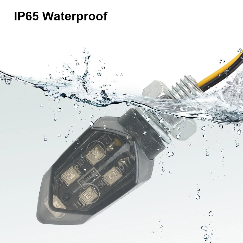 Led Motorbike Lampe Bright Universal Amber Blinker Turn Signal Light