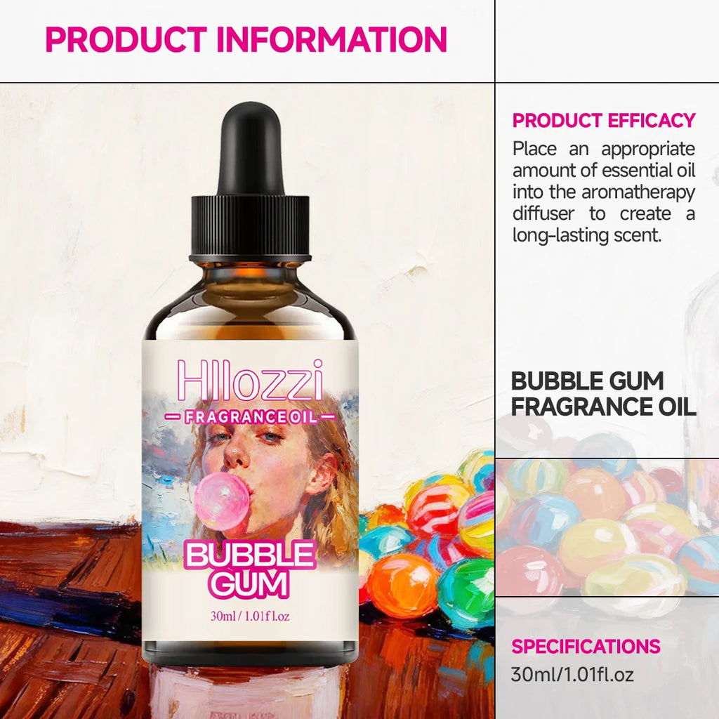 BUBBLE GUM FRAGRANCE OIL Suitable Skin Hair Nail Care Ideal Yoga Zpaxo