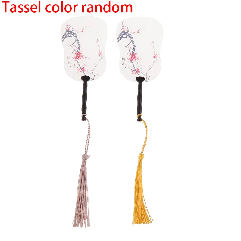 ▶2Pcs 1:12 Dollhouse Miniture Simulation palm-leaf fan Model Toy Home Decoration Accessories Zpaxo 2Pcs