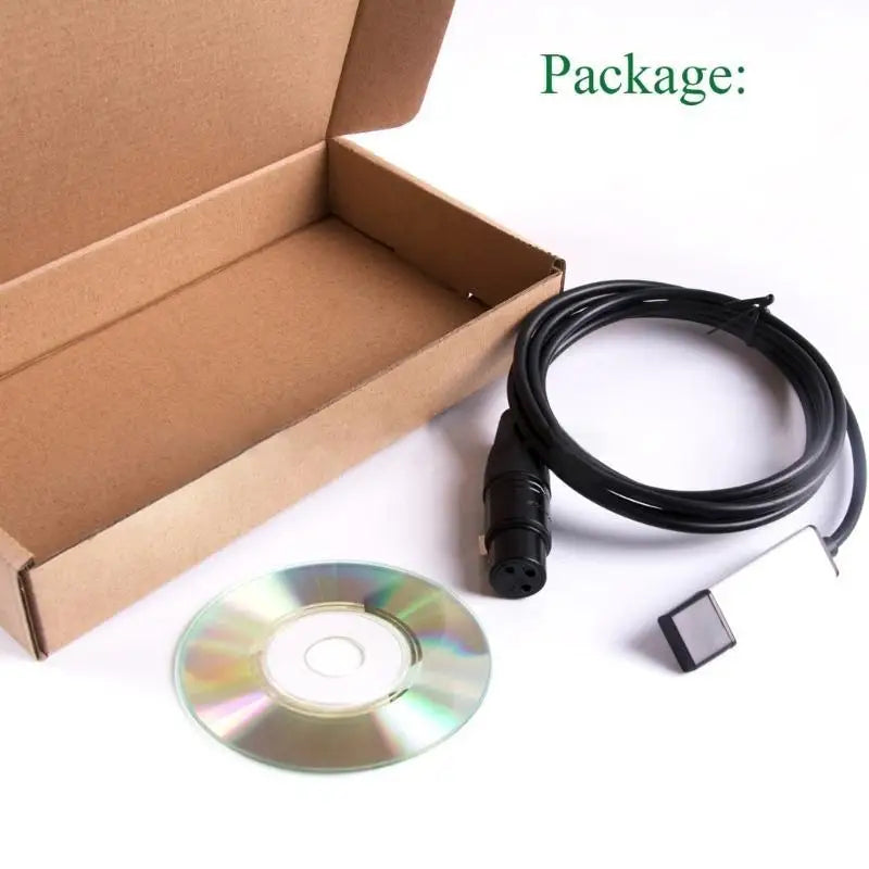 652F USB to DMX512 Lighting Controller Cable Stable Data Transmission, Easy Setups Zpaxo
