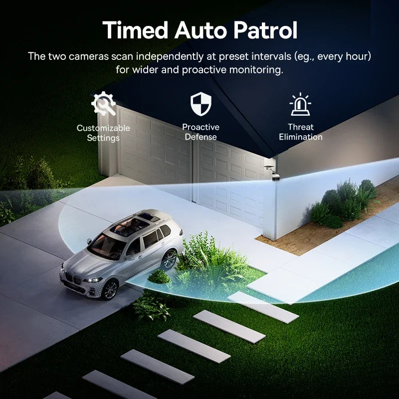 Baseus Security X1 Outdoor Dual Camera Wireless 3K Solar Panel Face