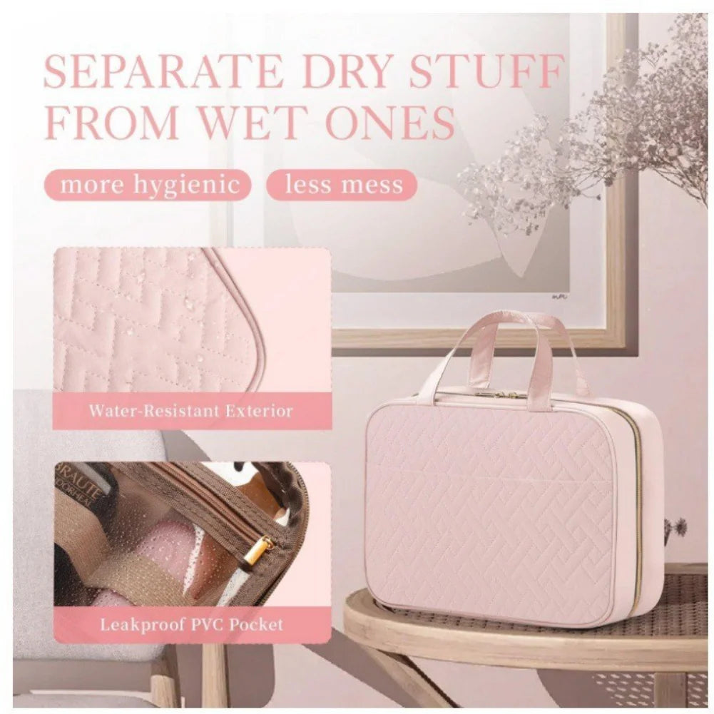 Portable Travel Toiletry Bag with Hook Hanging Toiletry Bag & Cosmetic Pouch Stylish Portable Travel Toiletry Set Zpaxo