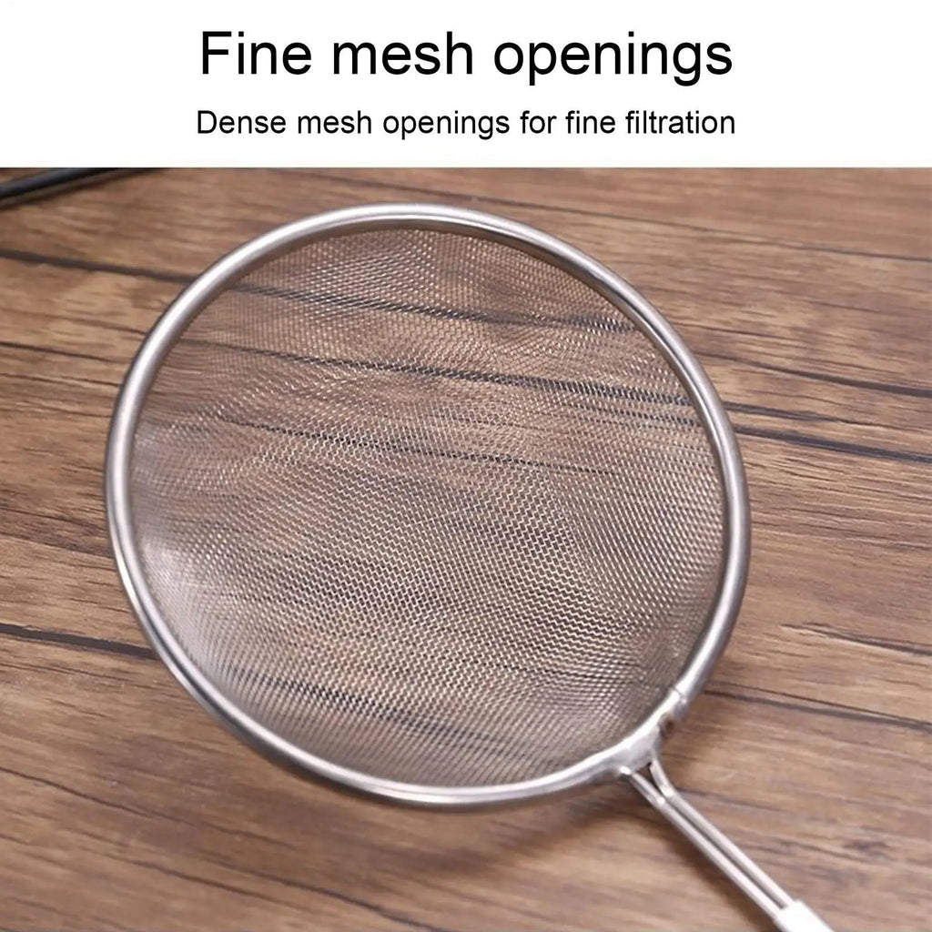 Fine Mesh Strainers Stainless Steel Sieve Kitchen Metal Colander