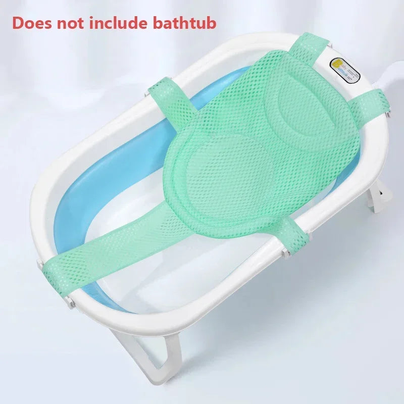 Newborn Adjustable Bathtub Pillow Seat Cushion Cross-shaped Anti-slip