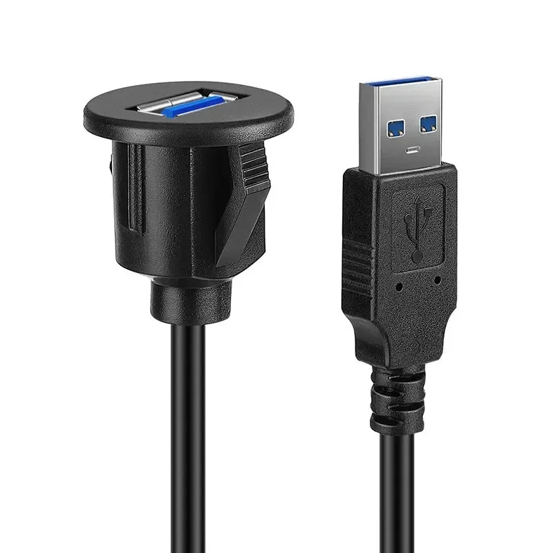 USB 3 0 Panel Embedded Car Bracket Extension Cable Suitable Truck Zpaxo China Mainland Circular 3.0