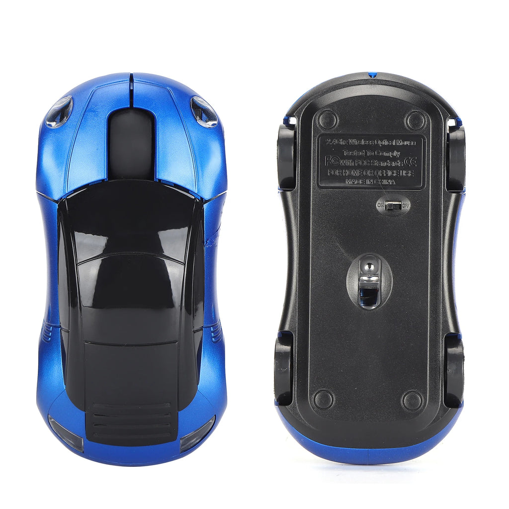 Portable Mouse with USB Receiver for Laptop Smart Car Shaped 2.4G Cordless Mouse for Office Laptop Computer Tablet Zpaxo