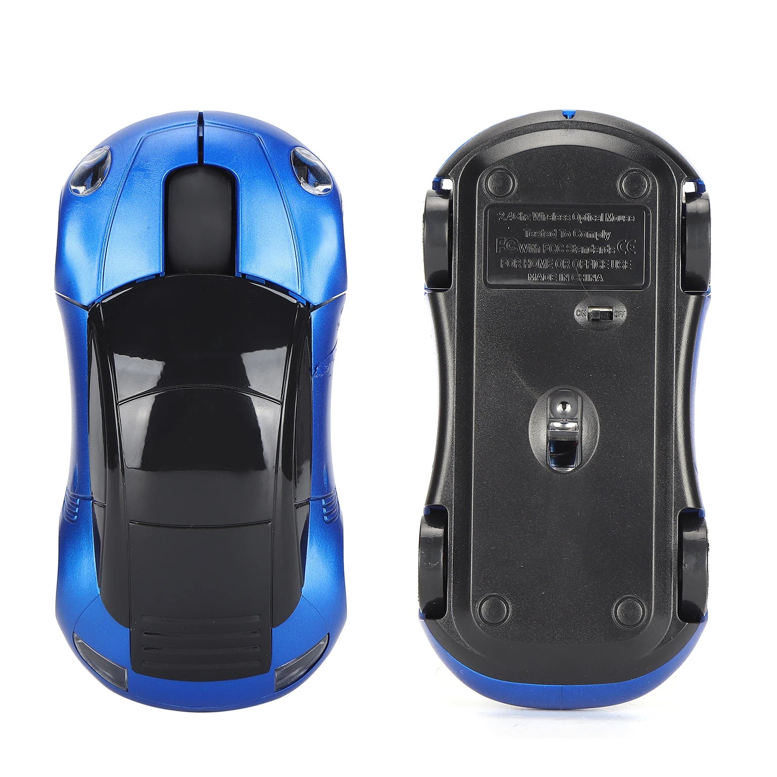 Portable Mouse with USB Receiver for Laptop Smart Car Shaped 2.4G Cordless Mouse for Office Laptop Computer Tablet Zpaxo