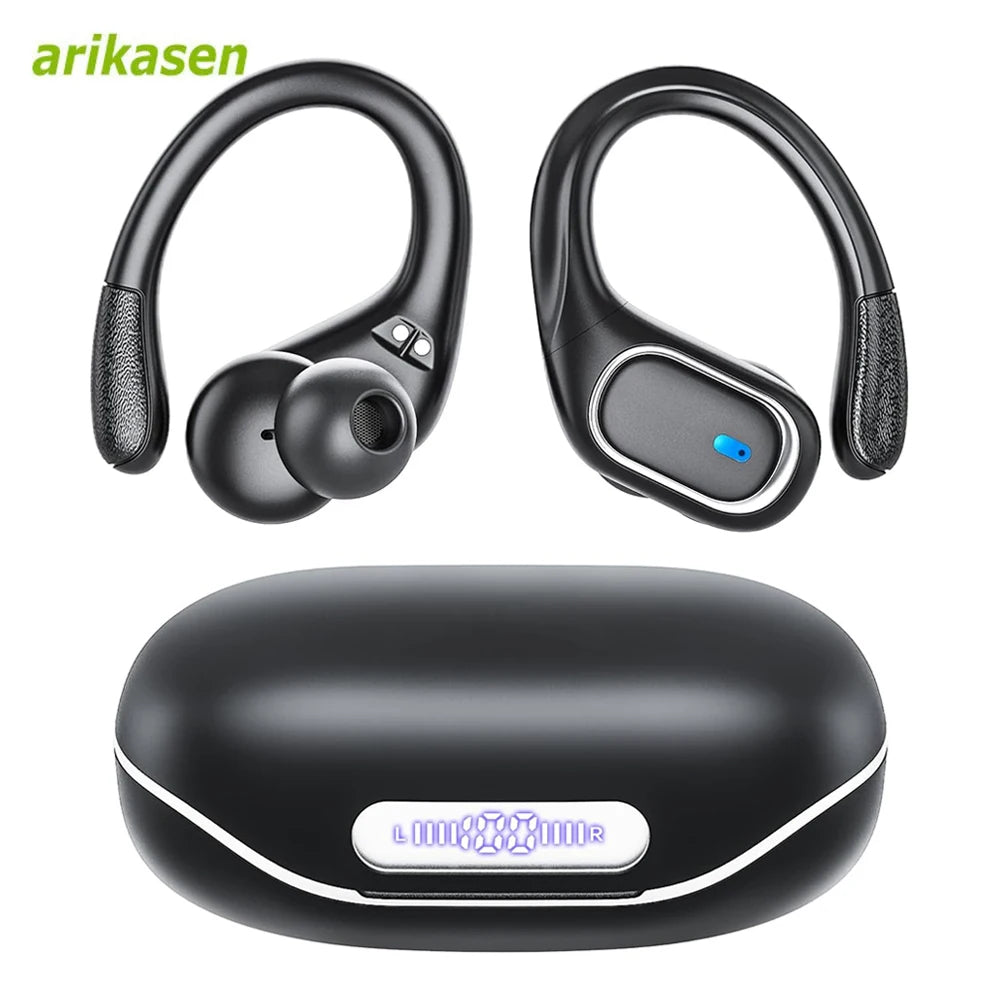Wireless Bluetooth Earphones Sports Dual MIC AI Noise Cancellation
