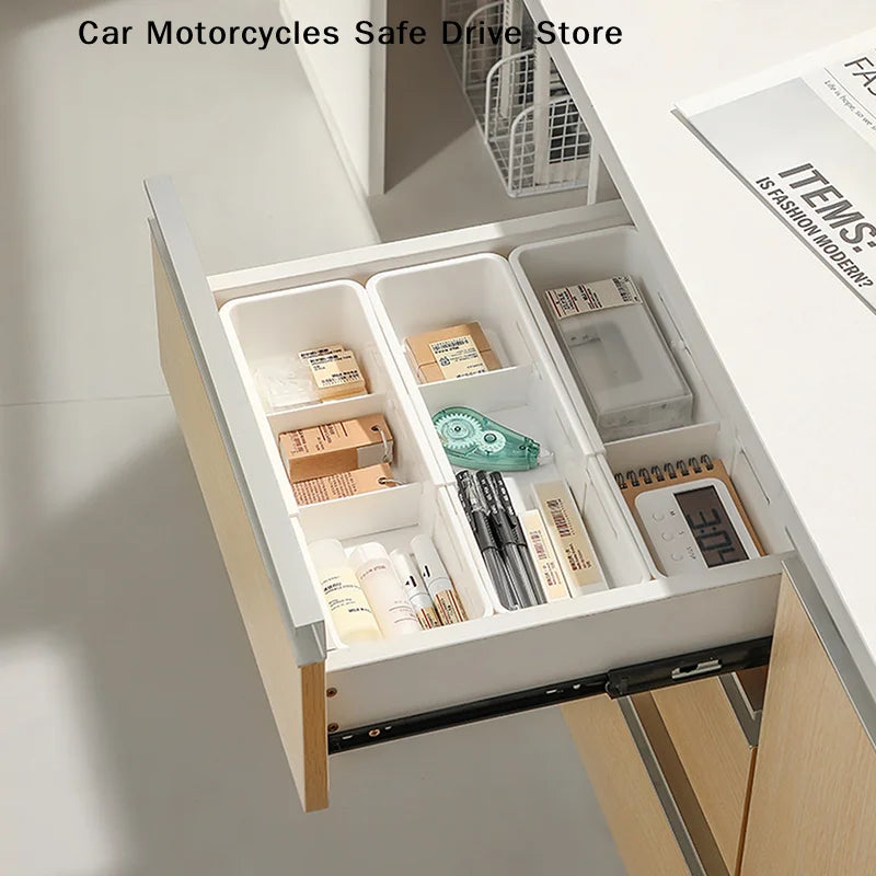 CMHome Pull-out Storage Box Drawer Telescopic Organizing Cosmetics