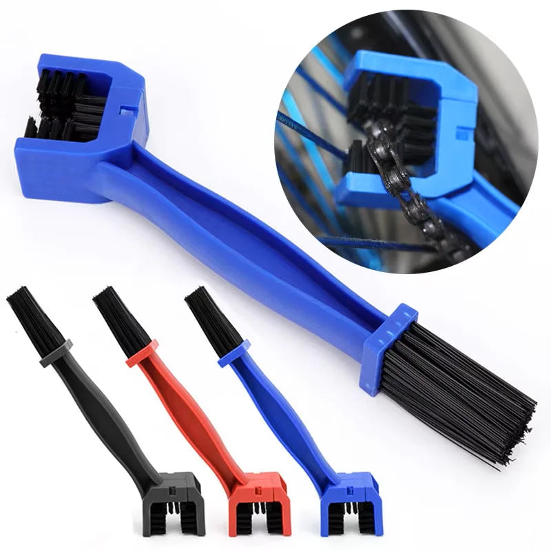 Portable Bicycle Chain Brush Cleaner Motorcycle Road Bike Chain Clean Brush Three-Sided Square Head Design Maintenance Tool MTB Zpaxo