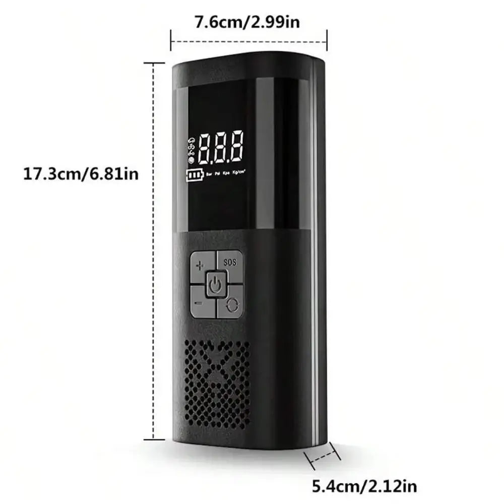 Wireless Design Car Air Pump Pressure Gauge Digital Display Portable Zpaxo