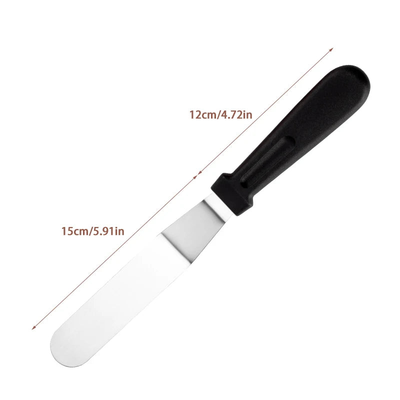 Kitchen Supplies Stainless Steel Cream Spatula Baking Tools 6 8 10 12 Zpaxo S