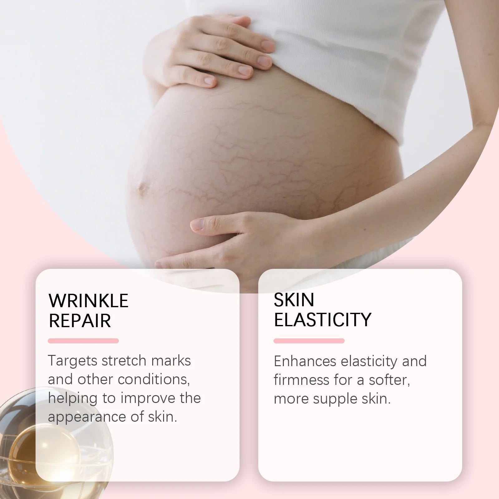 Pregnancy Stretch Mark Cream Hydrating Body Moisturizer for Belly Skin Winter Skincare Gift Set Holiday Maternity Care Present Zpaxo