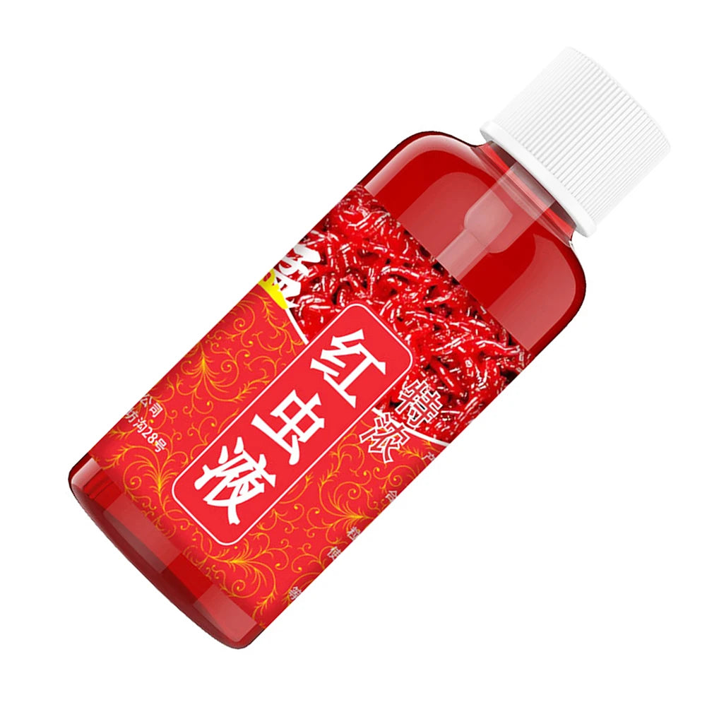 5-1PCS 60ML Fish Attractant Liquid Blood Worm Scent Concentrated Perch Catfish Red Worm Liquid Fish Bait Fishing Accessories Zpaxo