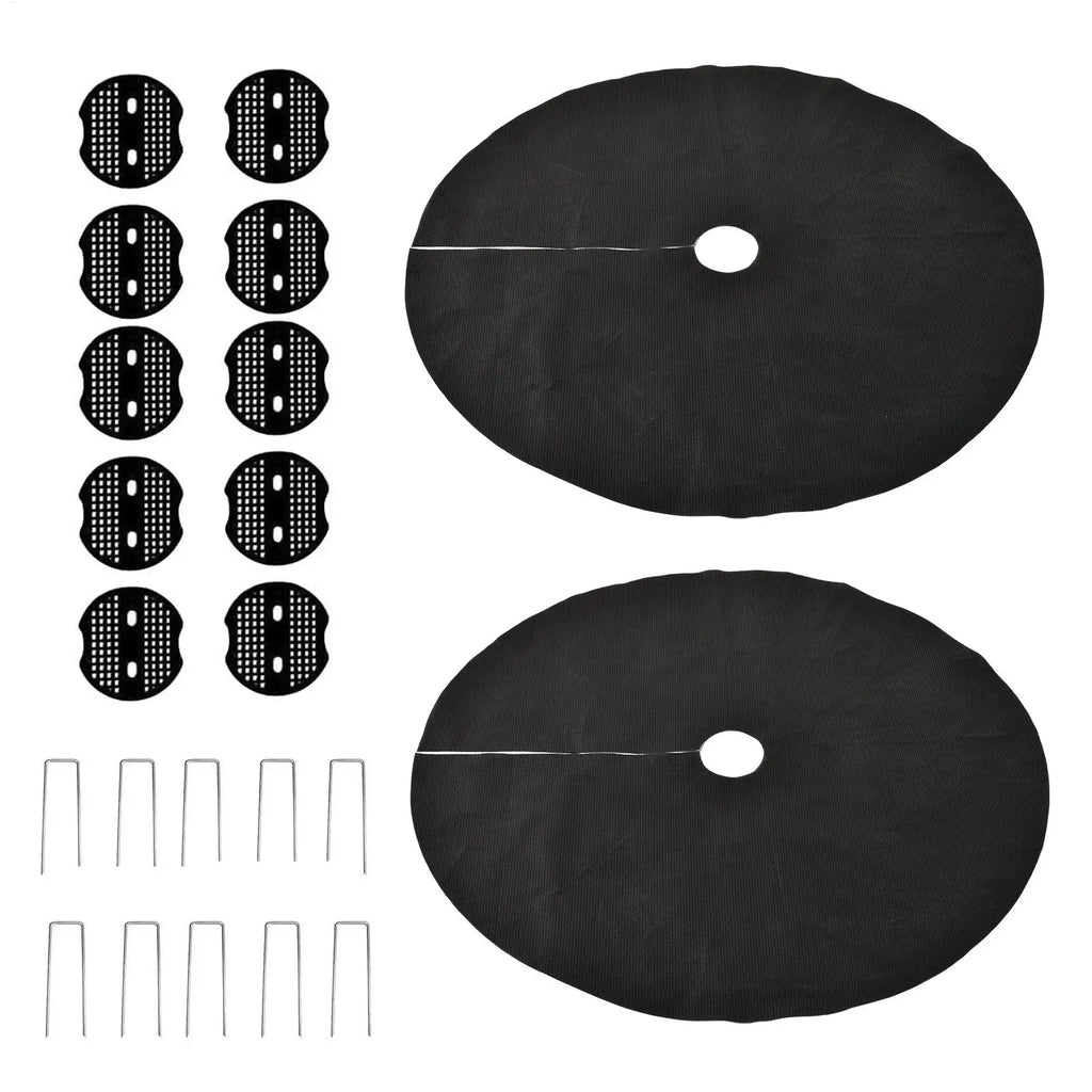 Bird Food Catcher for Pole 2 Pieces Water Permeable Food Stays Bird Feeding Mat for Family Friends Enthusiast Outdoor Garden Zpaxo Default Title