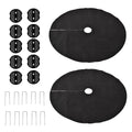 Bird Food Catcher for Pole 2 Pieces Water Permeable Food Stays Bird Feeding Mat for Family Friends Enthusiast Outdoor Garden Zpaxo Default Title