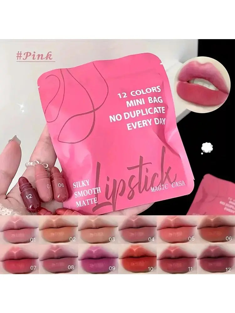 Mini Cocoa Lipsticks Long Lasting Velvet Matte Capsule Lipstick