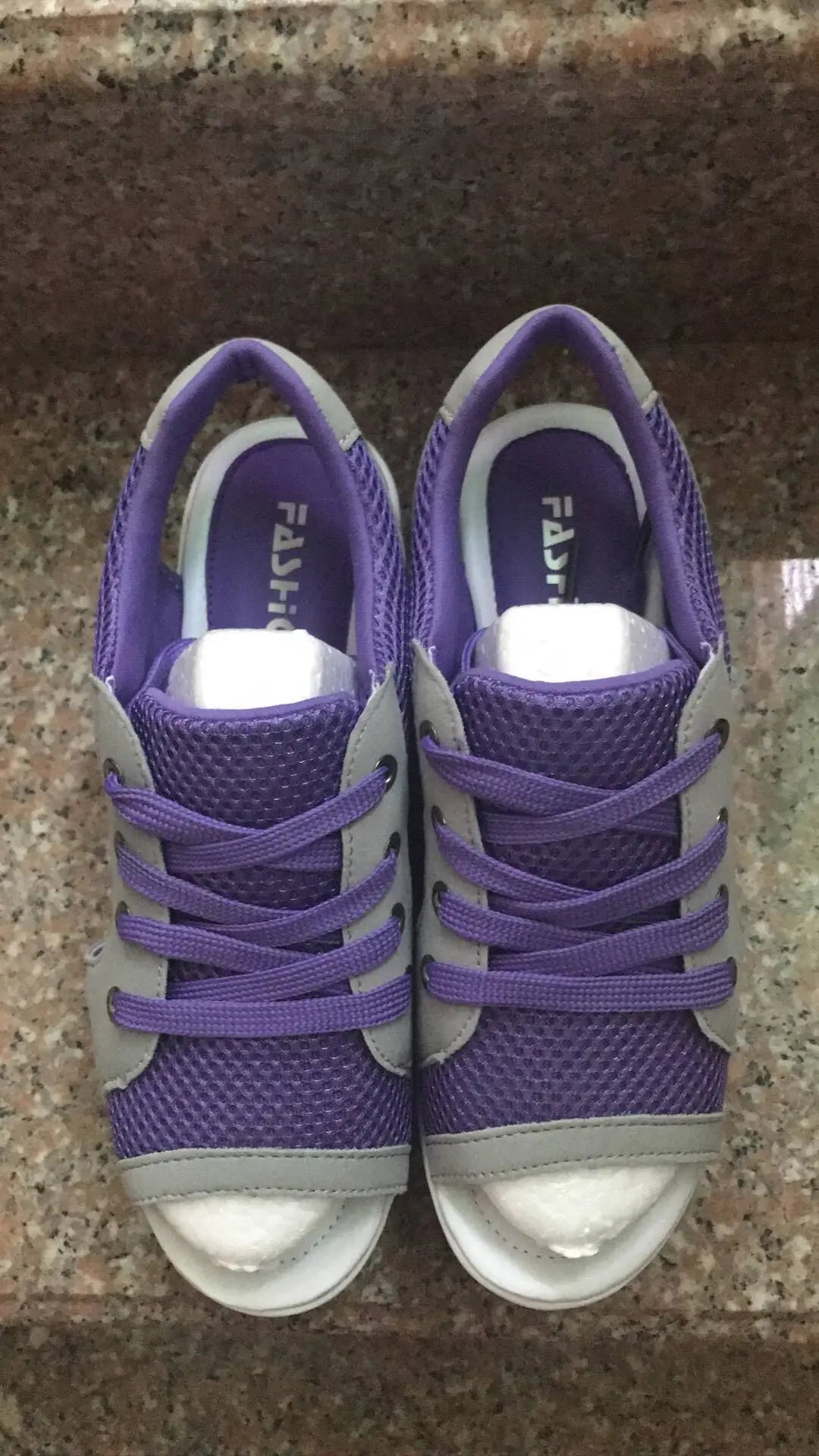 Women Sandals 2023 Lady Platform Chunky Comfortable Women's Open Toe Zpaxo PURPLE 38 China Mainland