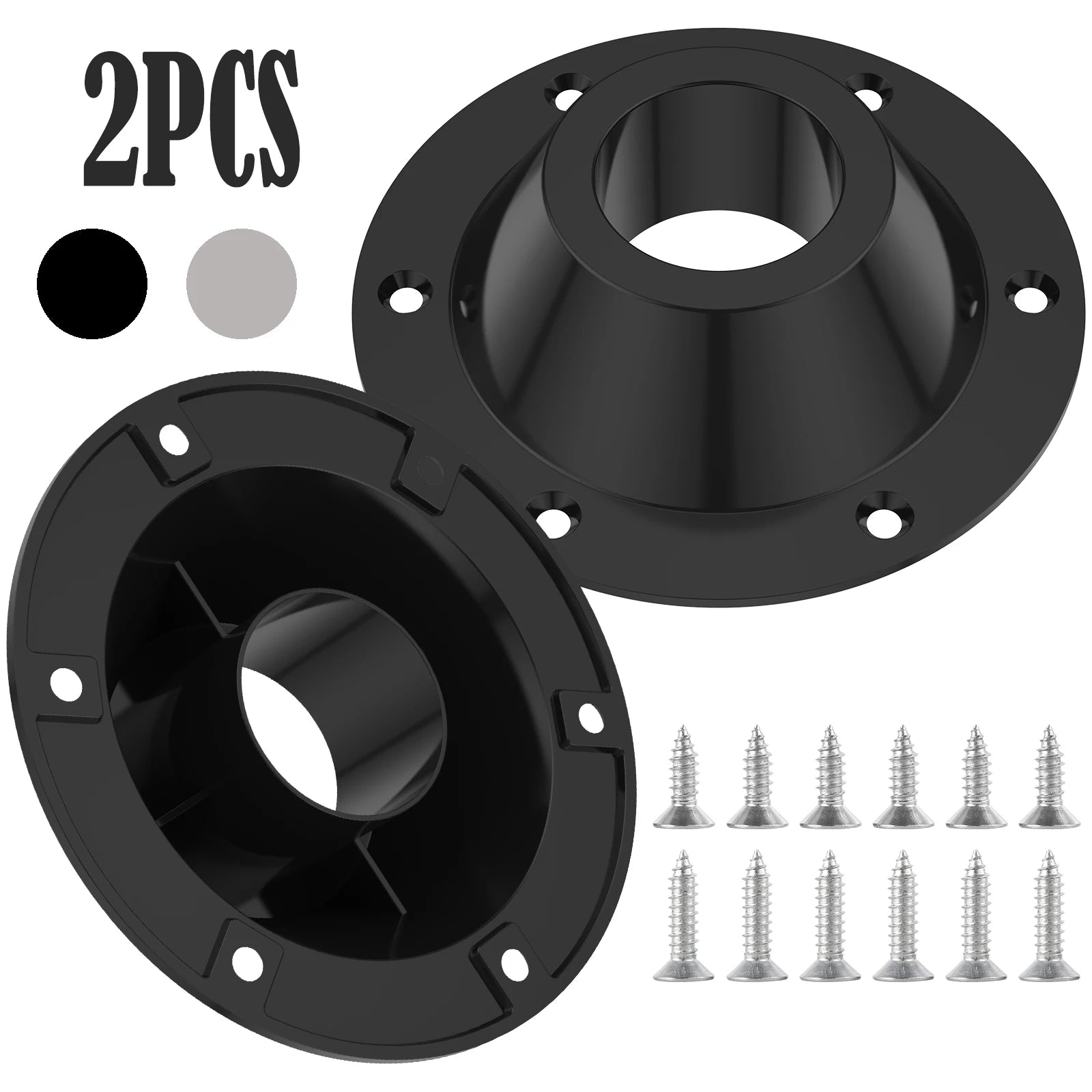 2Pcs RV Table Base Aluminium Alloy Anti-rust Yacht Table Pedestal Table Base Flange Standard Table Floor Mounting Bracket Bases Zpaxo