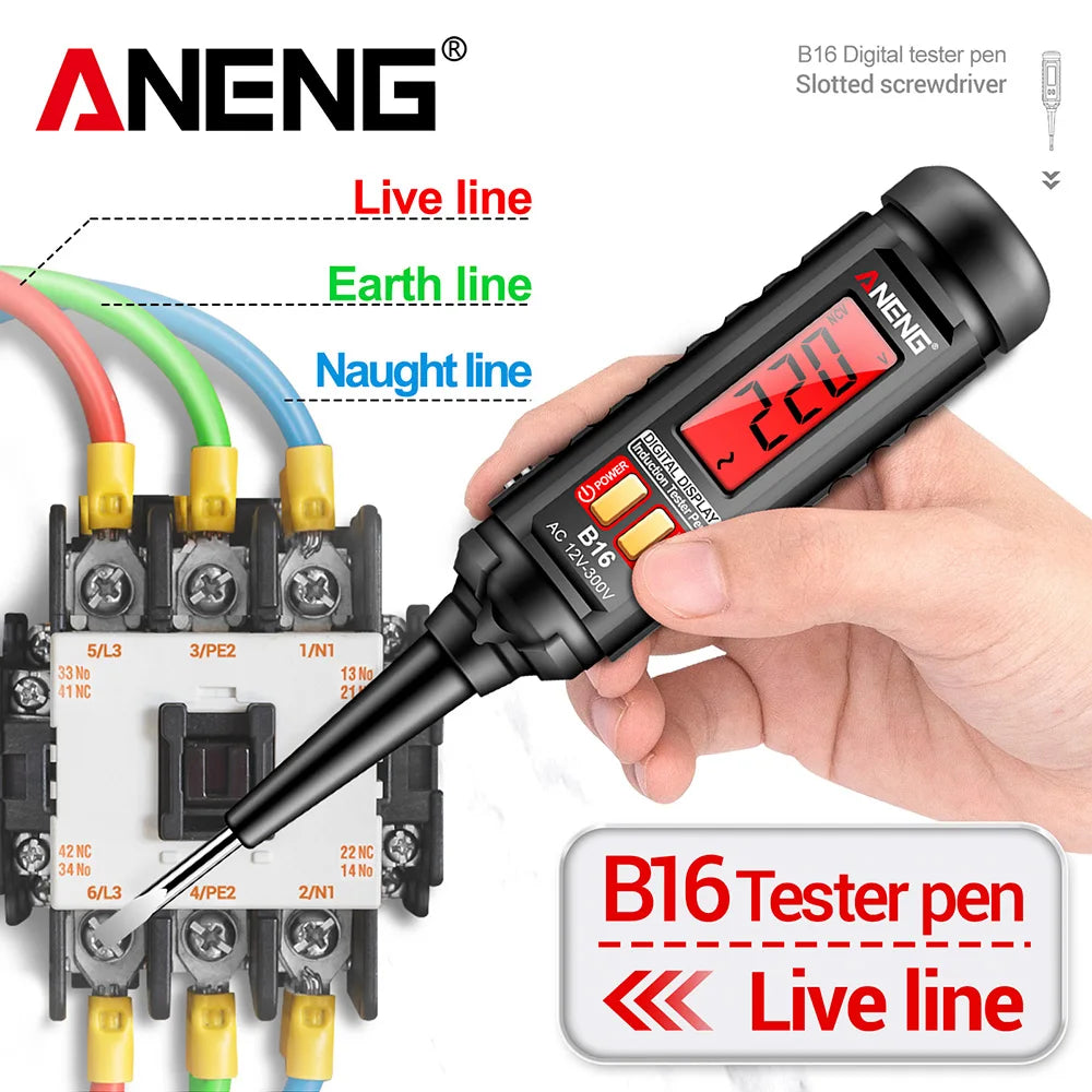 Voltage Tester Pen 12V-300V Non-contact Induction Detector NCV