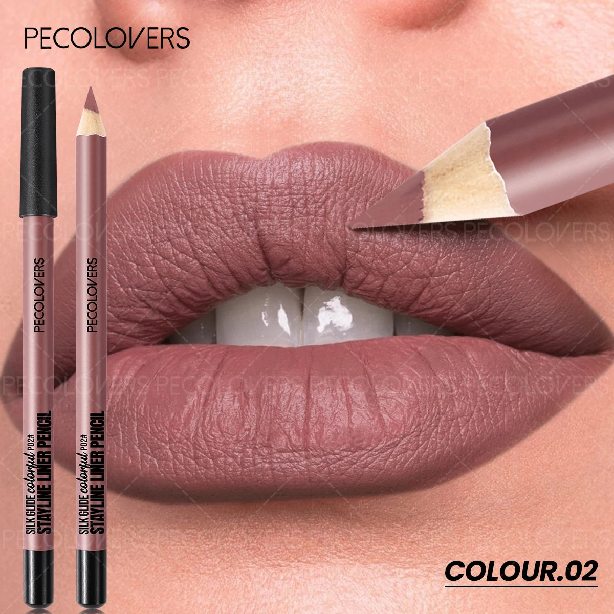 Long-lasting Waterproof Lip Liner Pencils No Cup Staining Smudging Zpaxo 02