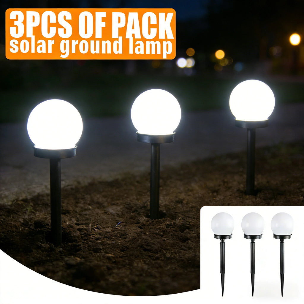 1 3 6 Solar Ball Lights Waterproof LED Bulb Lamp Outdoor Garden Zpaxo