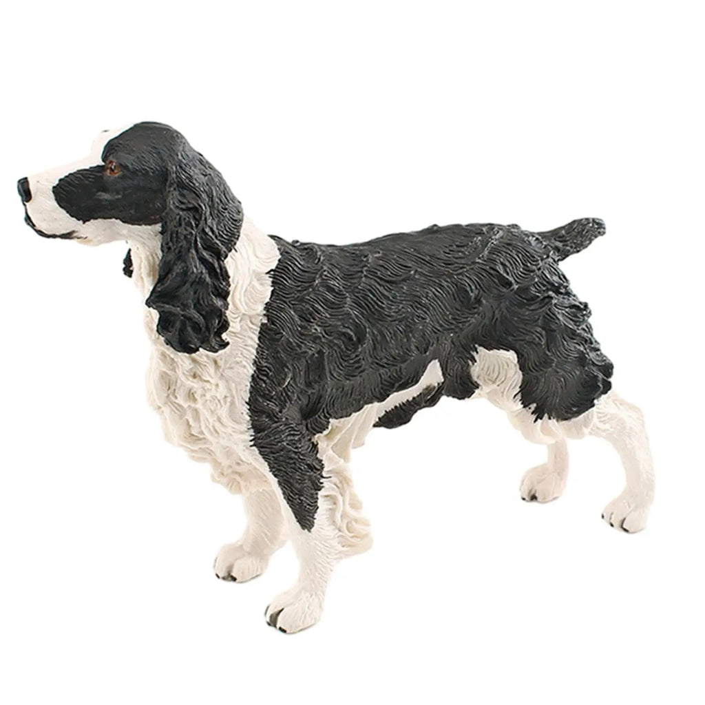 Dog Figurine Statue Yard Art Decoration Puppy Standing Figurine Statue for Gift Decorations Home Decor Furnishings Dog Lover Zpaxo Springer Spaniel