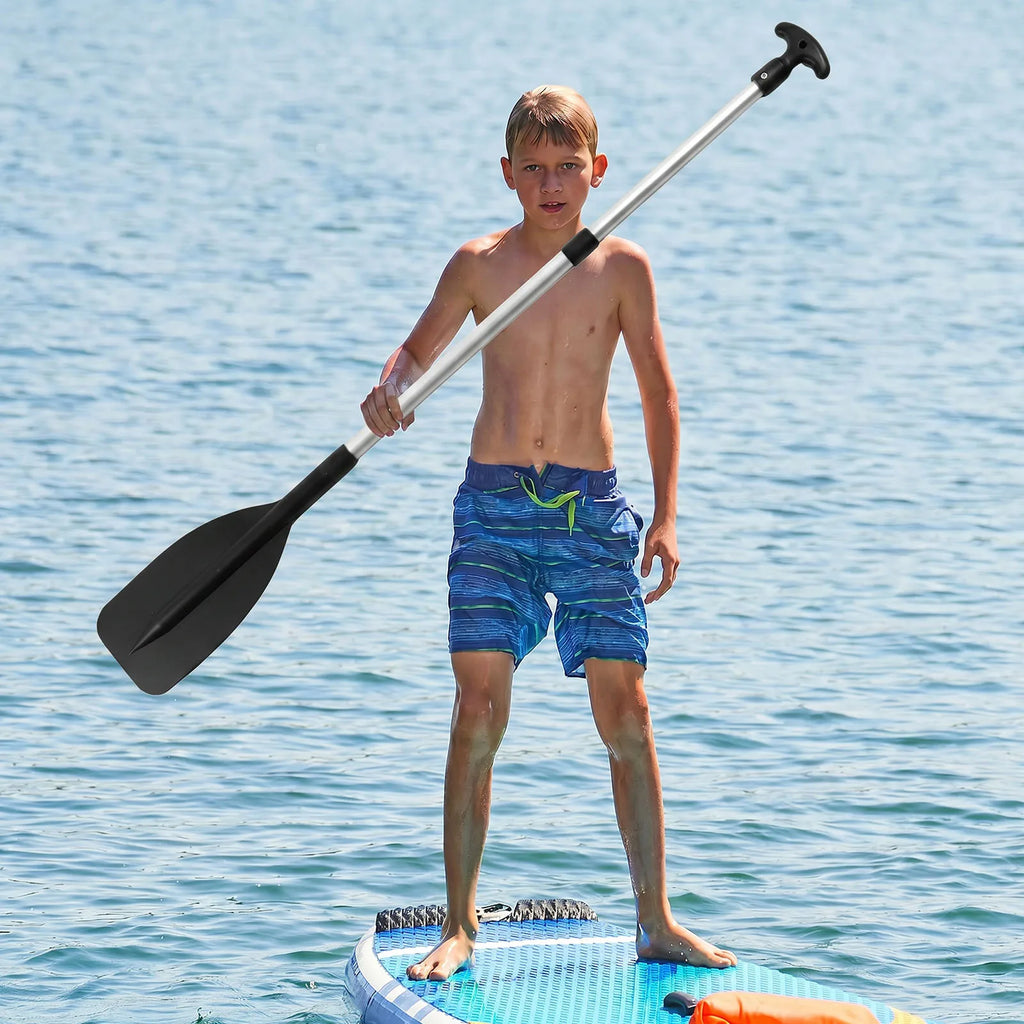 Telescoping Emergency Boat Paddle Aluminum Shaft Single-head Oars 53