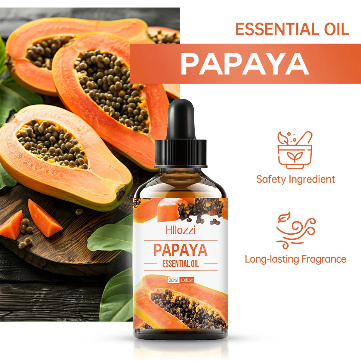 Papaya Essential Oil Hydrating Moisturizing Brightening Repairing Zpaxo
