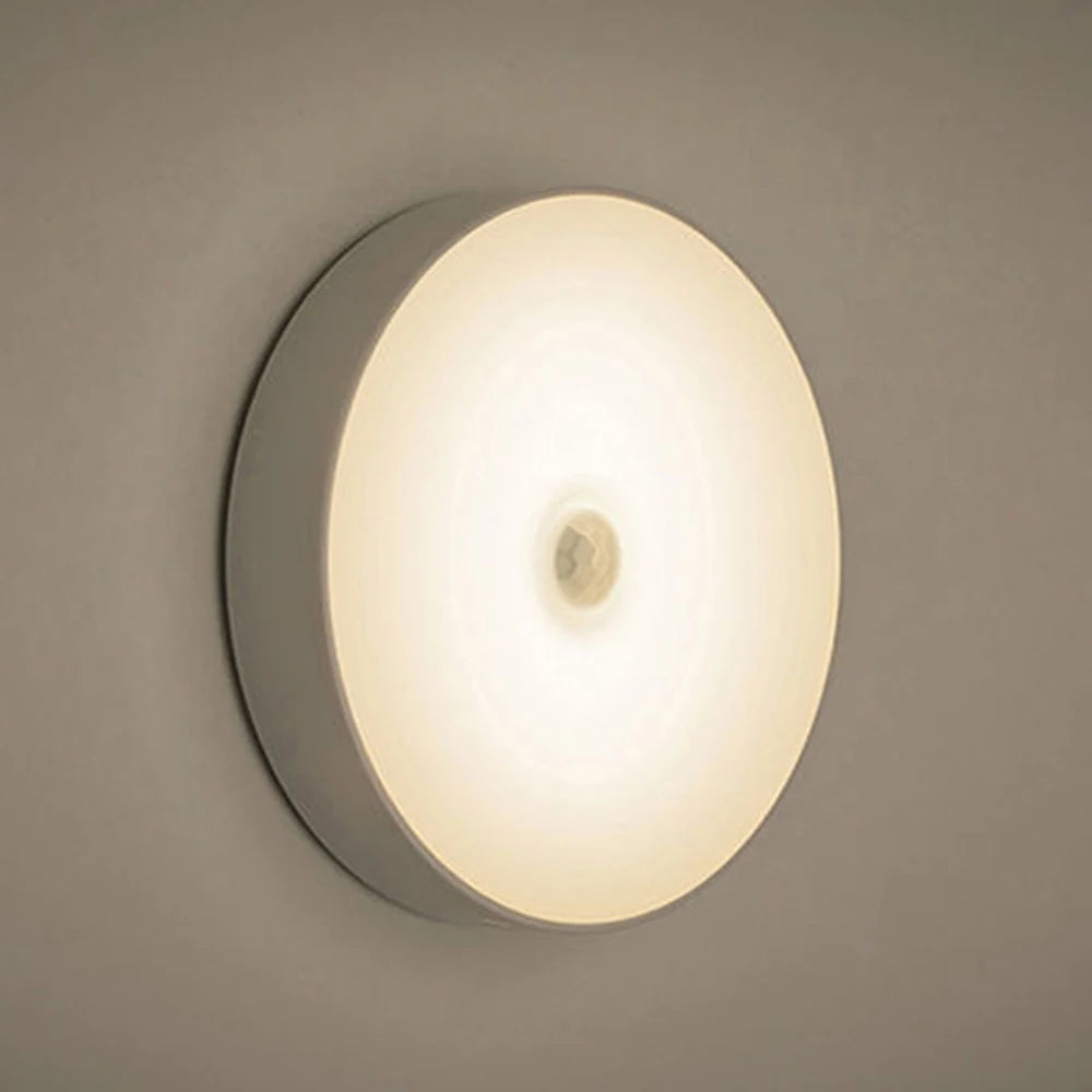 USB Rechargeable LED Night Light with Switch, Motion Sensor Magnetic Wireless Lamp, Warm White No Flicker for Closet Bed Cabinet Zpaxo Warm with Switch