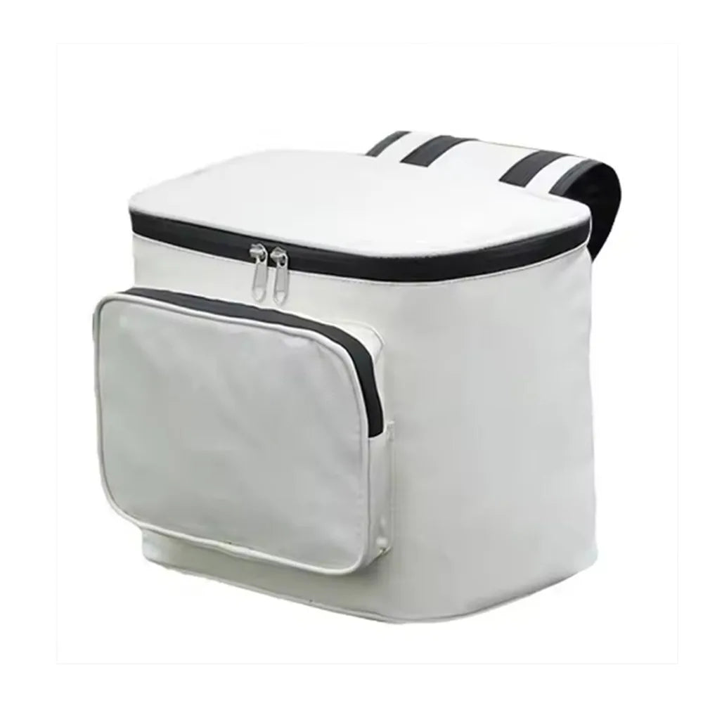 Large Capacity Electric Vehicle Hanging Bag Waterproof Practical Zpaxo White