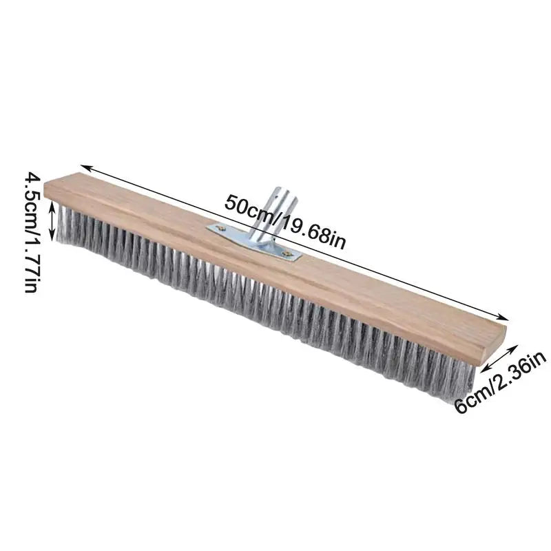 Heavy-Duty Wire Broom Stiff Bristle Broom Garden Broom For Patio Stone Concrete Garden Moss Cleaner outdoor cleaning Tools Zpaxo