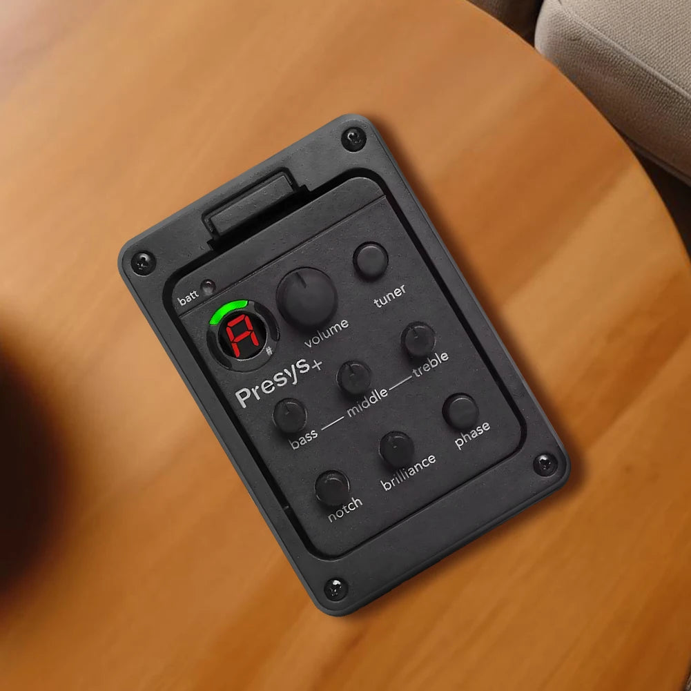 201 Classic Acoustic Guitar EQ Tuner Piezo Pickup Preamp 4-Band