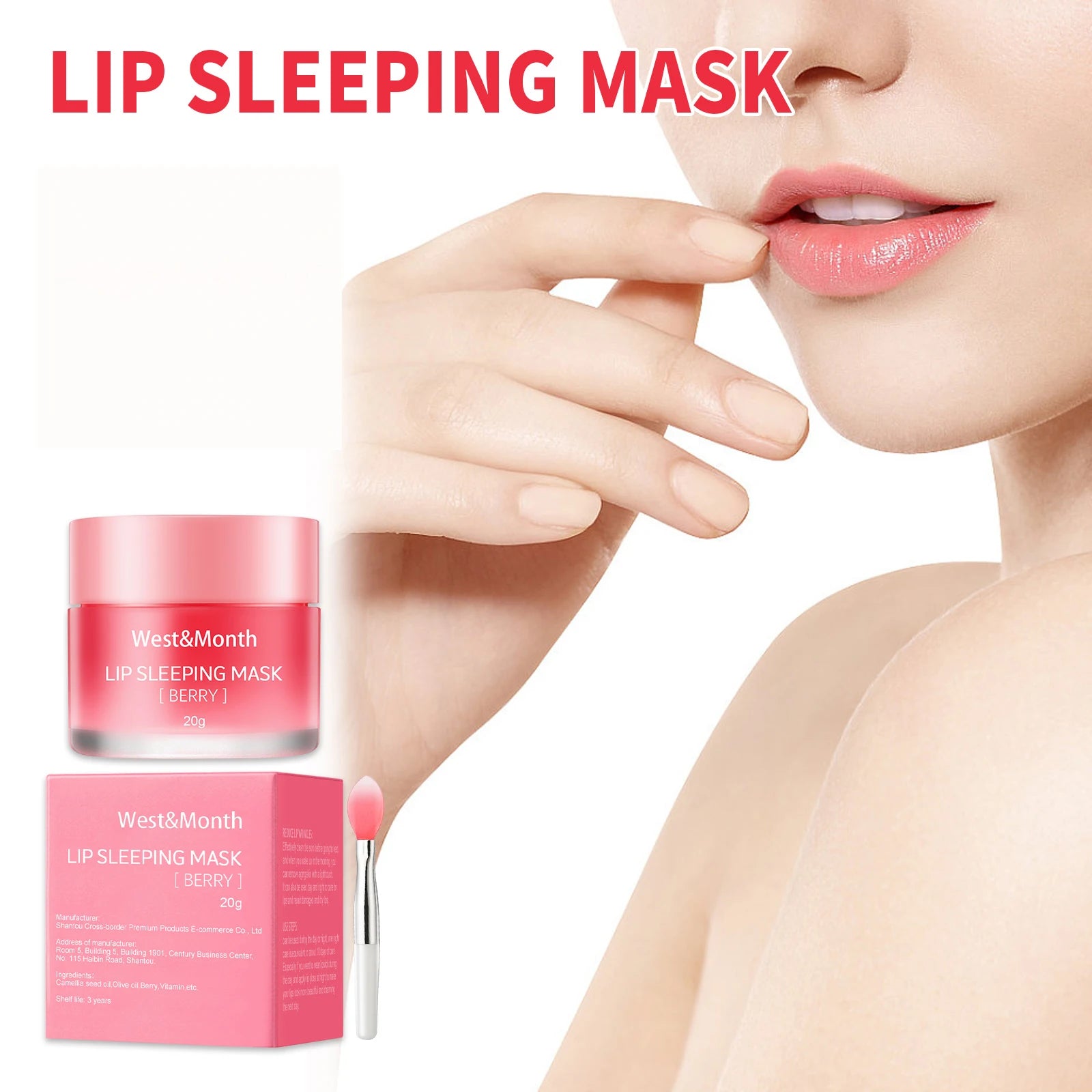 Moisturizing Lip Lines Moisturizing Lip Skin Jelly Lip Mask Moisturizing and Nourishing Repair Night Maintenance Lip Balm Care Zpaxo