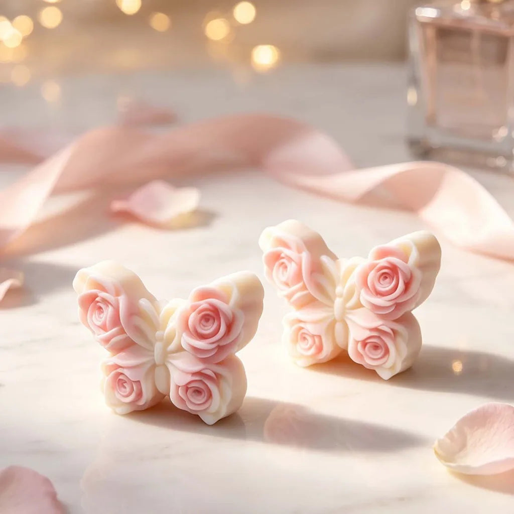Rose Butterfly Silicone Mold for Resin, Candles & Crafts