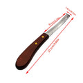 Horseshoe Knife Sheep Stainless Steel Double-edged Wooden Handle Hoof